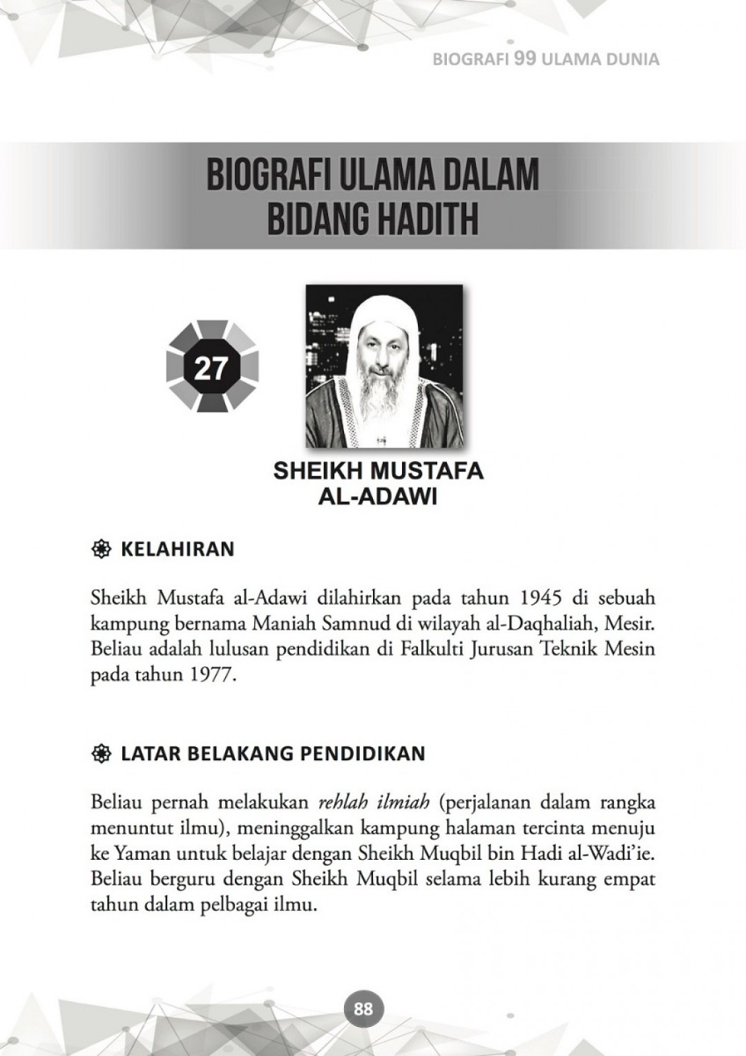 Biografi 99 Ulama Dunia - Mustafar Mohd Suki