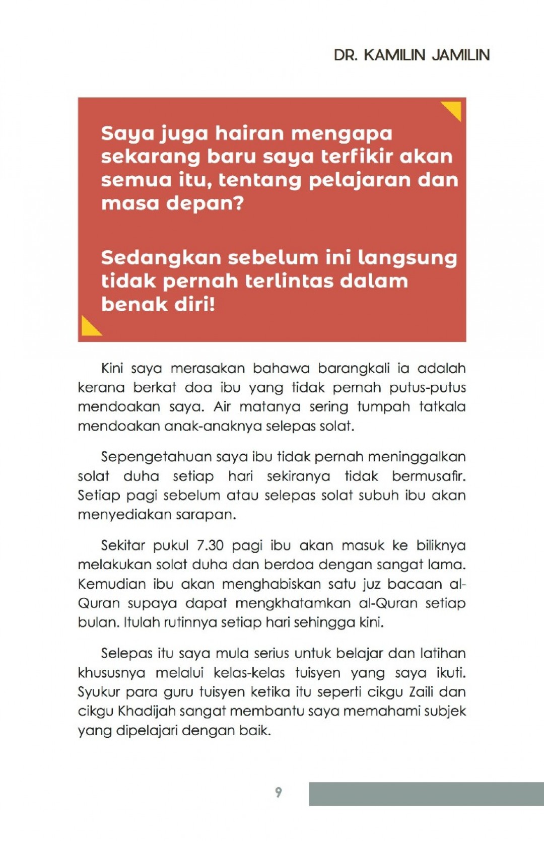 Ada Apa Dengan Kuliah Hadis - Dr. Kamilin Jamilin