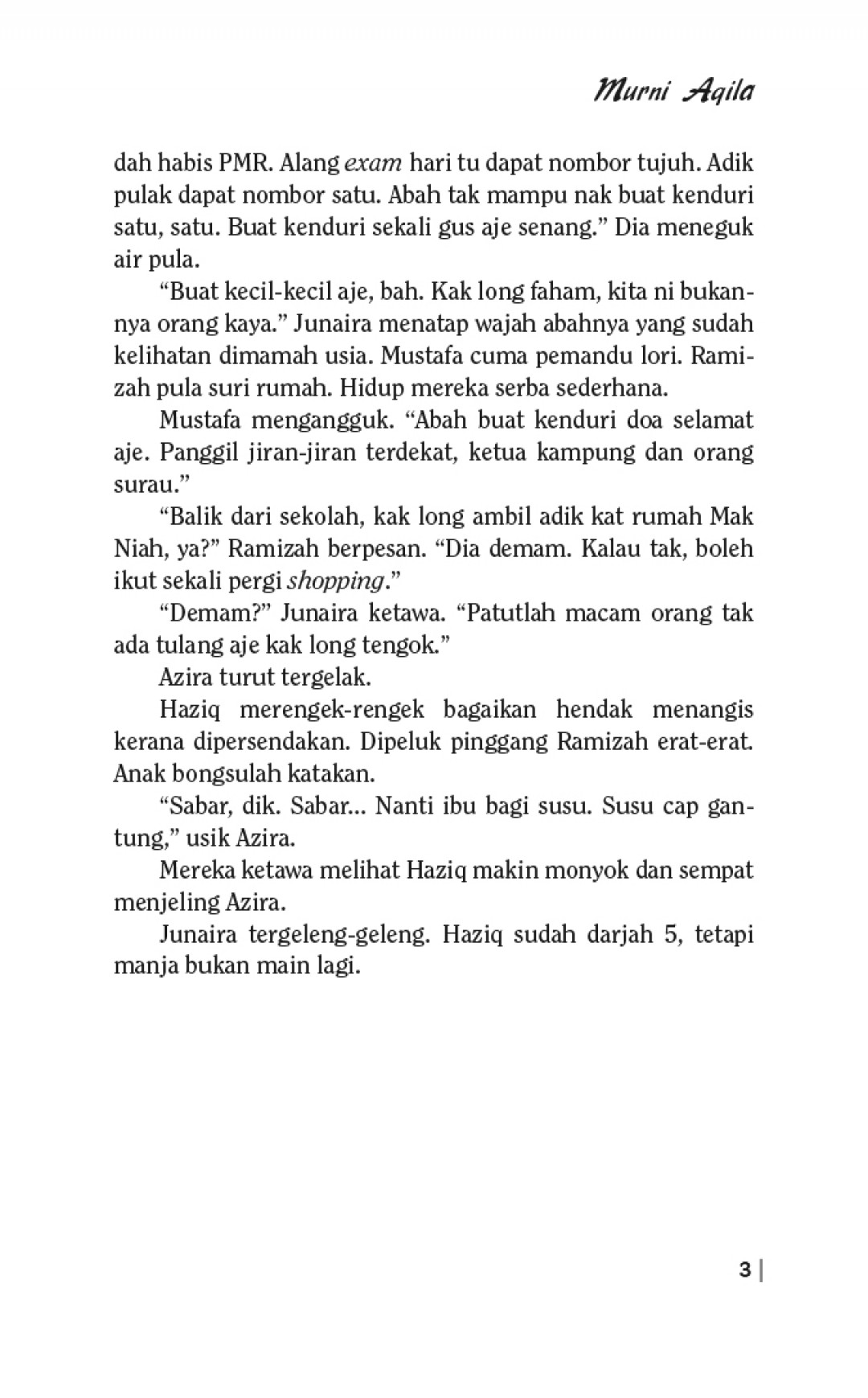 Sayang Awak, Sayang - Murni Aqila