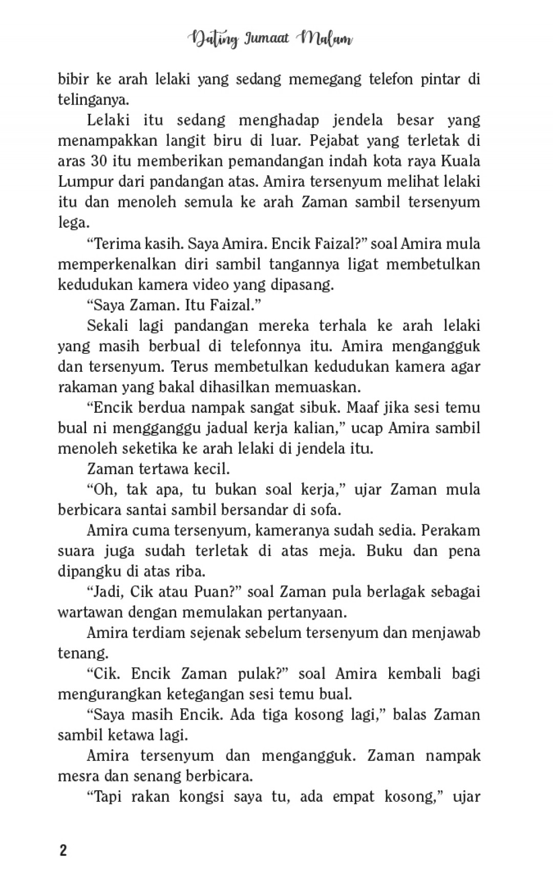 Dating Jumaat Malam - Lynn Suraya