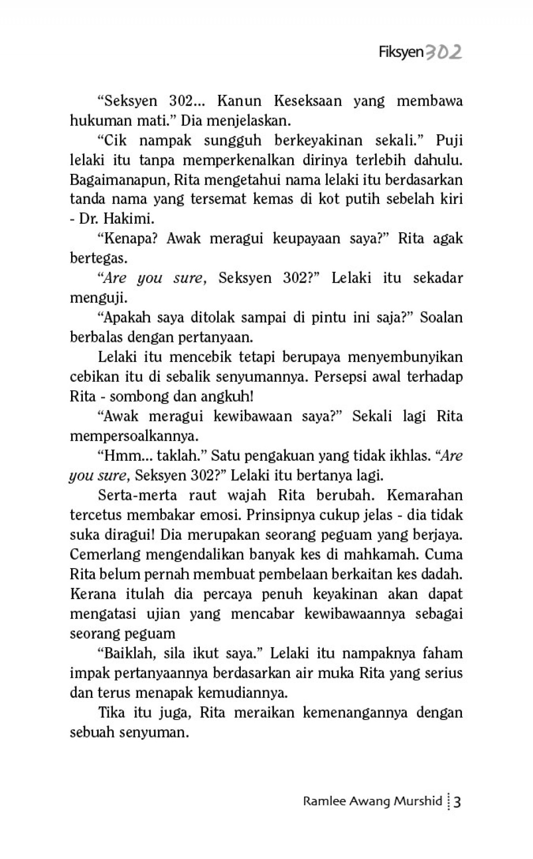 Fiksyen 302 - Ramlee Awang Murshid