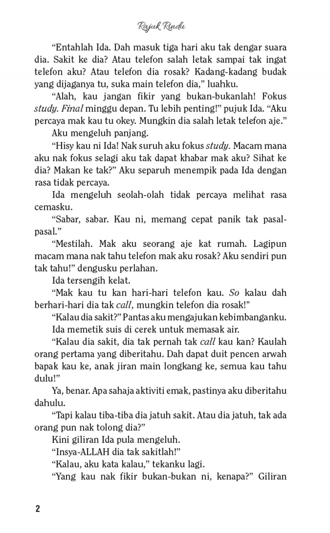 Rajuk Rindu - Aisya Sofea