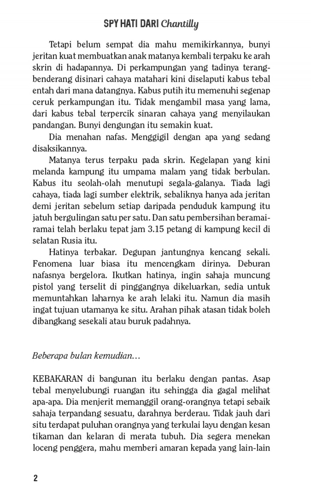 Spy Hati Dari Chantilly - Mazni Aznita