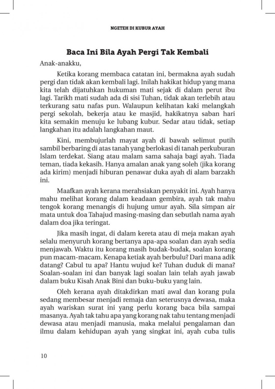 Ngeteh Di Kubur Ayah - Hamka Kereta Mayat
