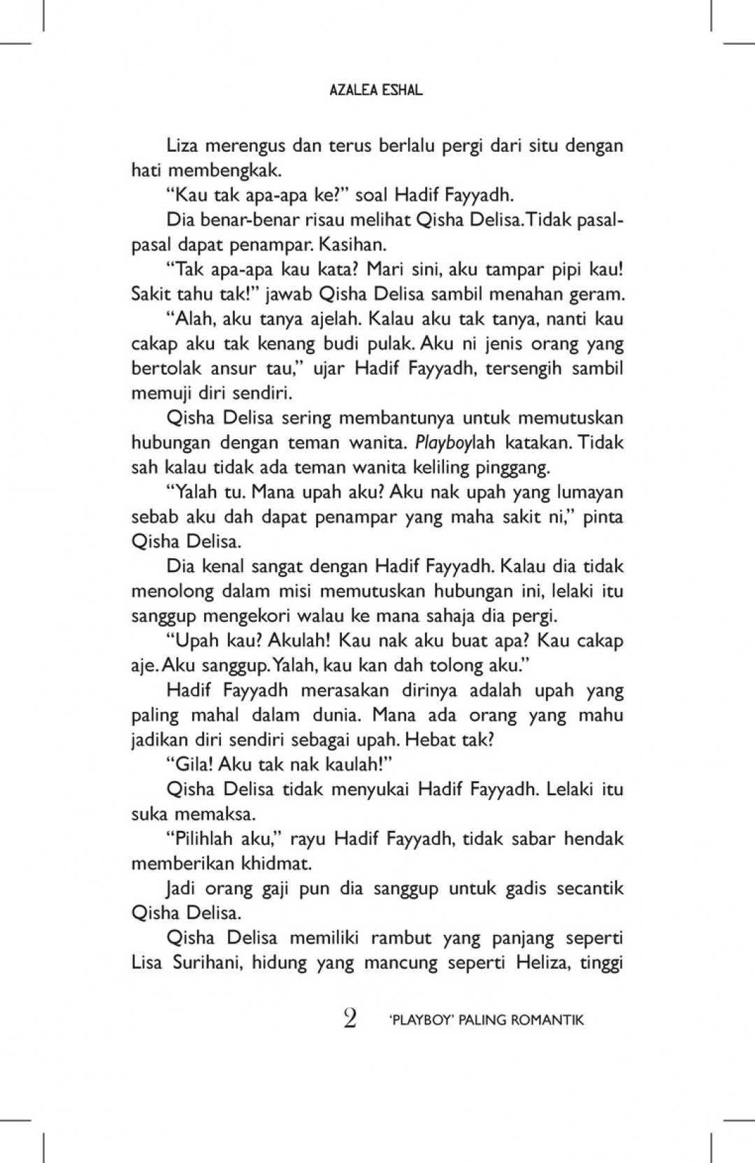 ï¿½Playboyï¿½ Paling Romantik - Azalea Eshal