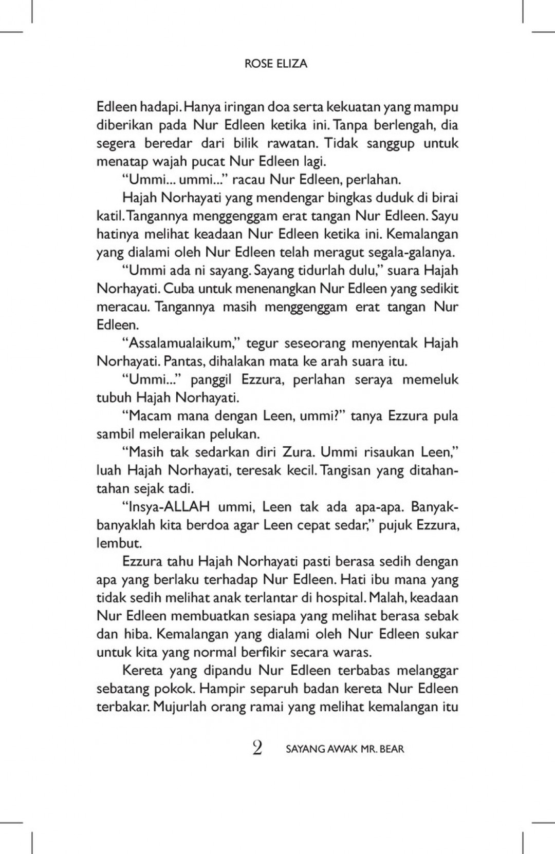 Sayang Awak, Mr. Bear - Rose Eliza