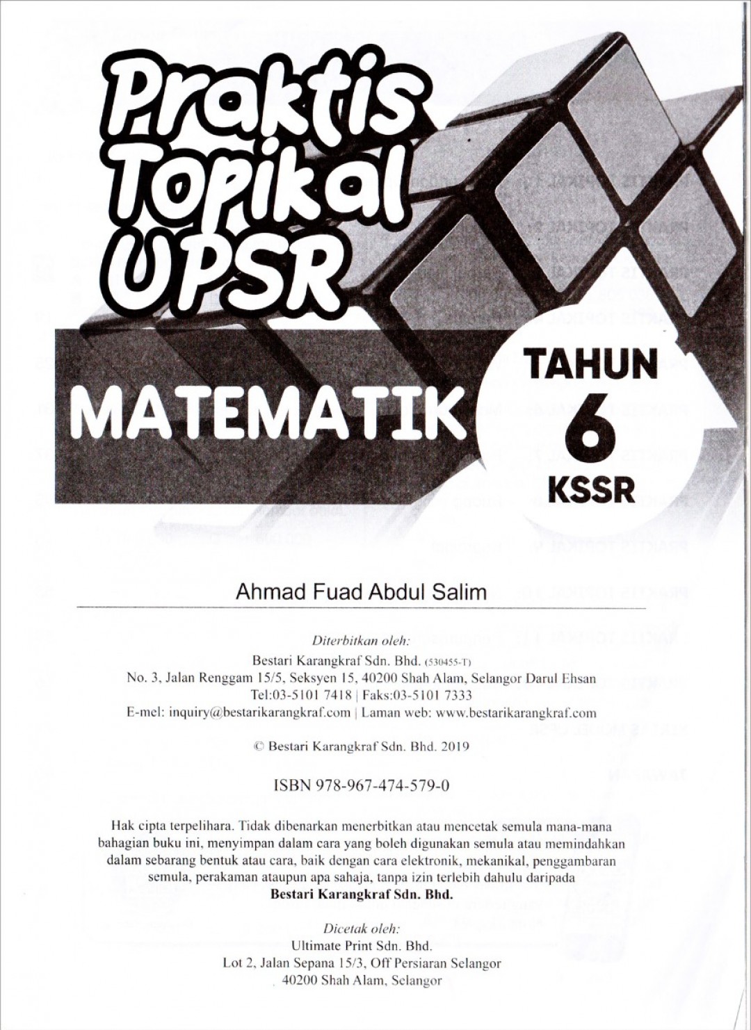 Praktis Topikal UPSR (2019) Matematik Tahun 6