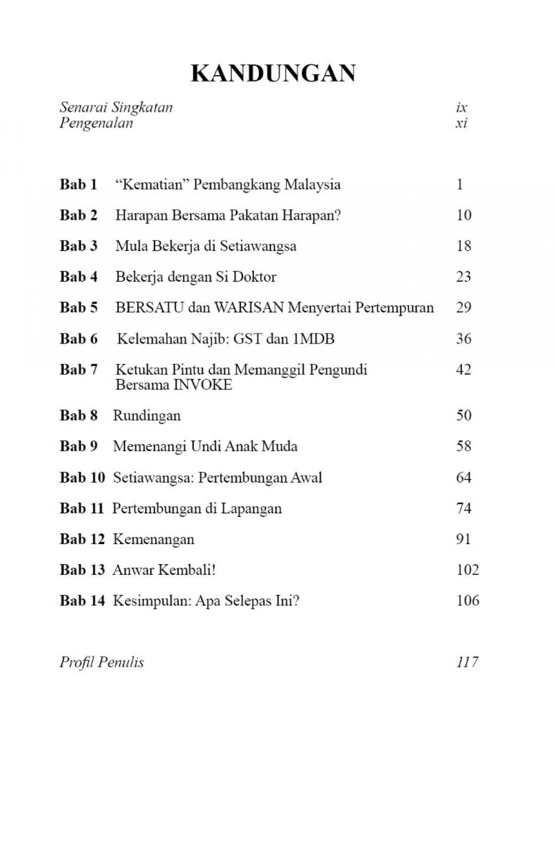 9 MEI 2018 - CATATAN DARI GARIS DEPAN ( EDISI BAHASA MELAYU )